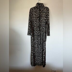Vintage Butterfield Leopard Print Maxi Dress
